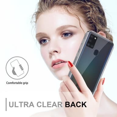Samsung Galaxy A21s Suojakuori Cover (Läpinäkyvä)