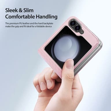 DUX DUCIS Samsung Z Flip6 Bril-Series Fold Suojakuori - Pinkki