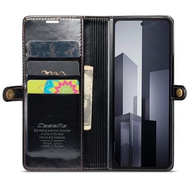 CaseMe Samsung Z Fold6 Lompakkokotelo - Musta