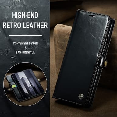 CaseMe Samsung Z Fold6 Lompakkokotelo - Musta