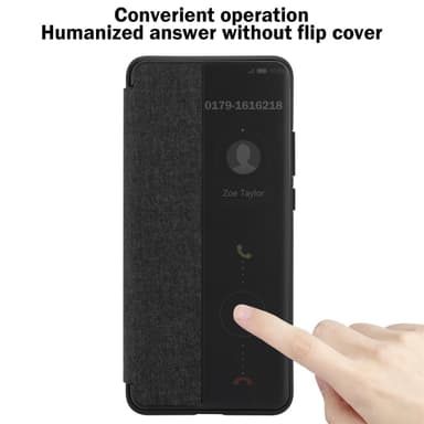 Huawei P40 Suojakuori Lompakkokotelo (Musta)