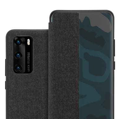 Huawei P40 Suojakuori Lompakkokotelo (Musta)
