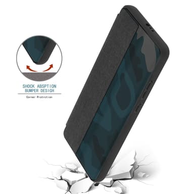 Huawei P40 Suojakuori Lompakkokotelo (Musta)