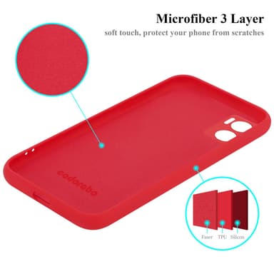 Motorola MOTO E22 / E22i Suojakuori Kotelo (Punainen)