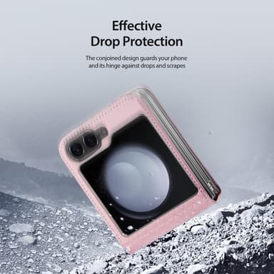 DUX DUCIS Samsung Z Flip6 Bril-Series Fold Suojakuori - Pinkki