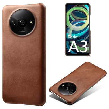 SKALO Xiaomi Redmi A3 PU-nahkainen Suojakuori - Ruskea
