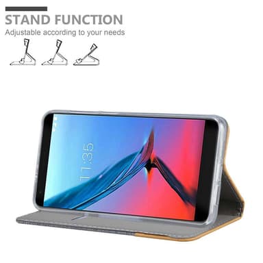 ZTE Blade V9 Suojakuori Lompakkokotelo (harmaa)