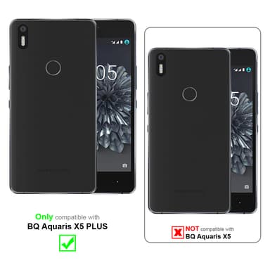 BQ Aquaris X5 PLUS Suojakuori Lompakkokotelo (Musta)