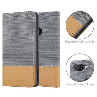 ZTE Blade V9 Suojakuori Lompakkokotelo (harmaa)
