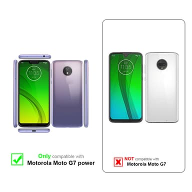 Motorola MOTO G7 POWER Suojakuori Kotelo (Violetti)