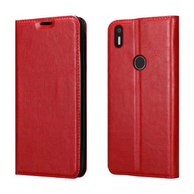 BQ Aquaris X5 PLUS Suojakuori Lompakkokotelo (Punainen)