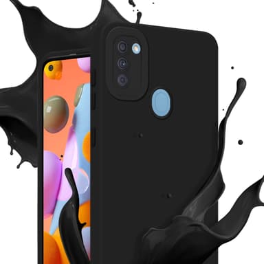 Samsung Galaxy A11 / M11 Suojakuori Kotelo (Musta)