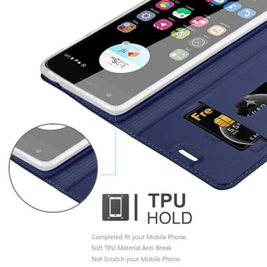 Suojakuori ZTE Blade V8 MINI Lompakkokotelo (Sininen)