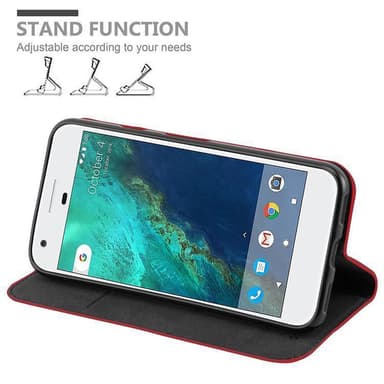 Google PIXEL Suojakuori Lompakkokotelo (Punainen)