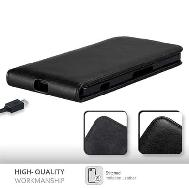 Nokia Lumia 950 XL Suojakuori Lompakkokotelo (Musta)