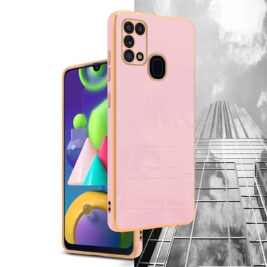 Samsung Galaxy M31 Suojakuori Cover (Vaaleanpunainen)