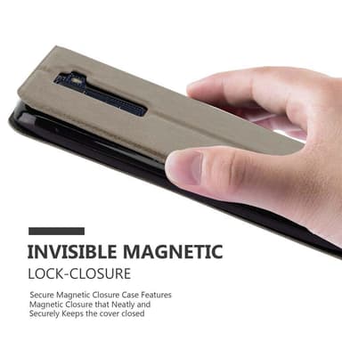 Lompakkokotelo LG K8 2016 Case (Ruskea)