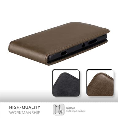 Sony Xperia SP Suojakuori Lompakkokotelo (Ruskea)