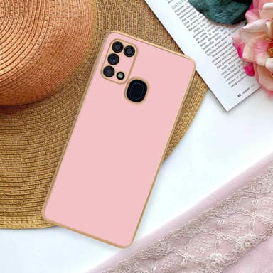 Samsung Galaxy M31 Suojakuori Cover (Vaaleanpunainen)