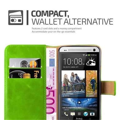 HTC ONE M7 Suojakuori Lompakkokotelo Case Cover