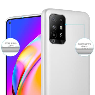 Oppo A94 5G Suojakuori Kotelo (Hopea)