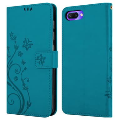 Honor 10 Suojakuori Lompakkokotelo (Sininen)