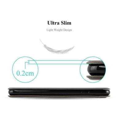 Lompakkokotelo LG K8 2016 Case (Ruskea)