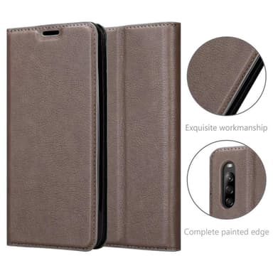 Sony Xperia L4 Suojakuori Lompakkokotelo (Ruskea)