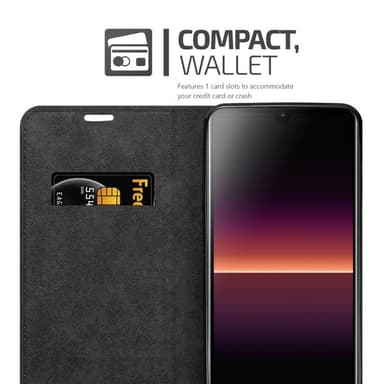Sony Xperia L4 Suojakuori Lompakkokotelo (Ruskea)