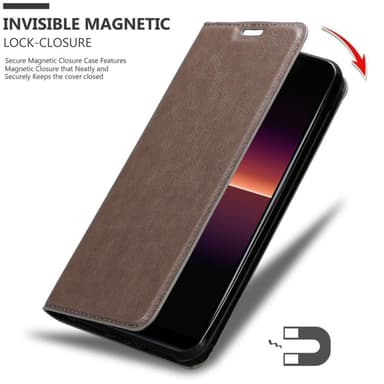 Sony Xperia L4 Suojakuori Lompakkokotelo (Ruskea)