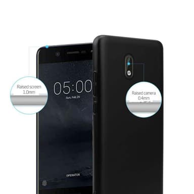 Nokia 3 2017 Suojakuori Kotelo Cover (Musta)
