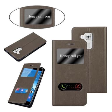 Lompakkokotelo Huawei NOVA PLUS Case (Ruskea)