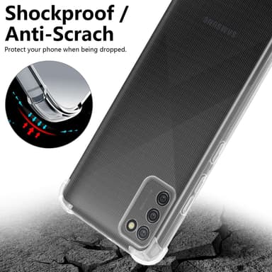 Samsung Galaxy A02s Suojakuori Kotelo (Läpinäkyvä)