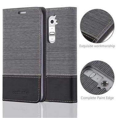 LG G2 Suojakuori Lompakkokotelo (harmaa)