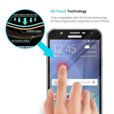 Samsung Galaxy J7 2015 Suojakalvo Karkaistu lasi