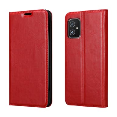 Asus ZenFone 8 Suojakuori Lompakkokotelo (Punainen)