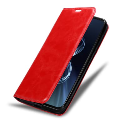 Asus ZenFone 8 Suojakuori Lompakkokotelo (Punainen)