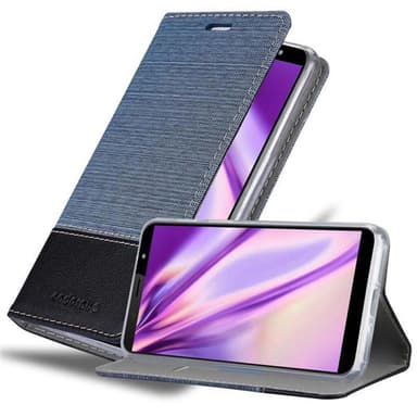 HTC U12 LIFE Suojakuori Lompakkokotelo (Sininen)