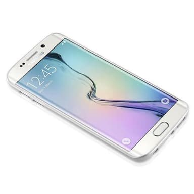 Samsung Galaxy S6 EDGE Suojakuori Kotelo (Hopea)