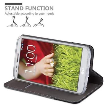 LG G2 Suojakuori Lompakkokotelo (harmaa)