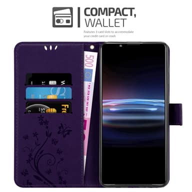 Sony Xperia PRO-I Suojakuori Lompakkokotelo (Violetti)