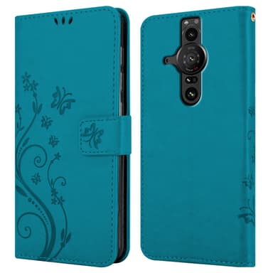 Sony Xperia PRO-I Suojakuori Lompakkokotelo (Sininen)