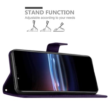 Sony Xperia PRO-I Suojakuori Lompakkokotelo (Violetti)