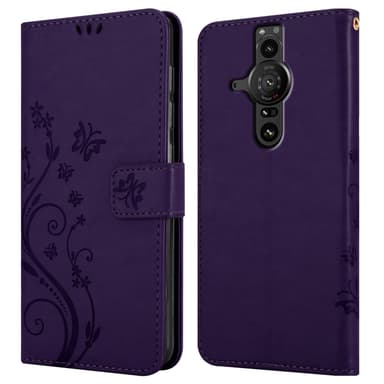 Sony Xperia PRO-I Suojakuori Lompakkokotelo (Violetti)