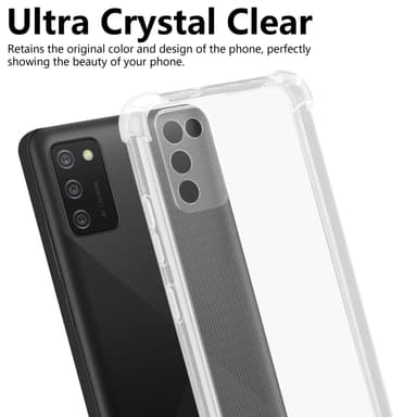 Samsung Galaxy A02s Suojakuori Kotelo (Läpinäkyvä)