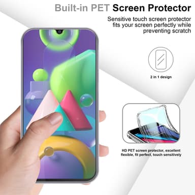 Samsung Galaxy M21 / M30s Suojakuori Cover (Läpinäkyvä)