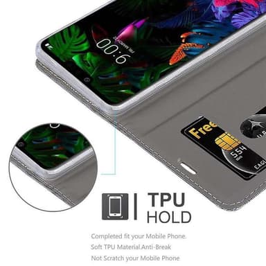 LG G8 Suojakuori Lompakkokotelo (harmaa)