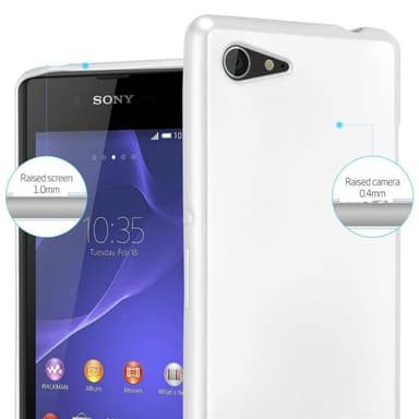 Sony Xperia E3 Suojakuori Kotelo (Hopea)