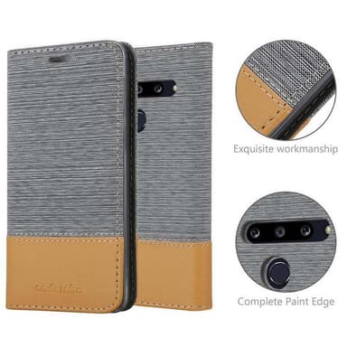 LG G8 Suojakuori Lompakkokotelo (harmaa)