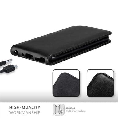 LG Q STYLUS Suojakuori Lompakkokotelo (Musta)